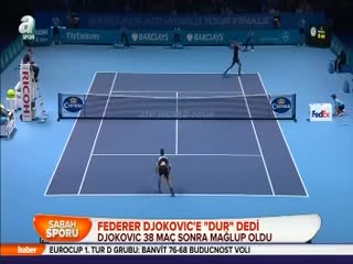 Federer Djokovic'e "dur" dedi