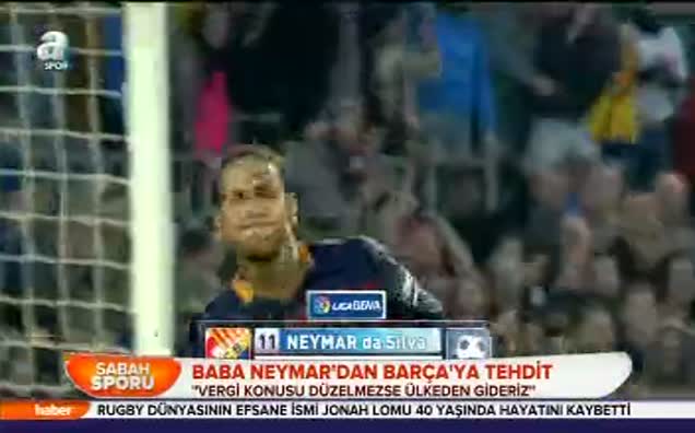 Baba Neymar'dan Barça'ya tehdit