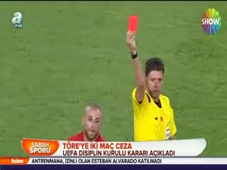 Töre'ye iki maç ceza