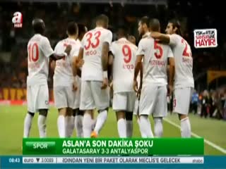 Aslan yine son dakikada yıkıldı