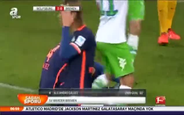 Wolfsburg 6-0 Werder Bremen (özet)