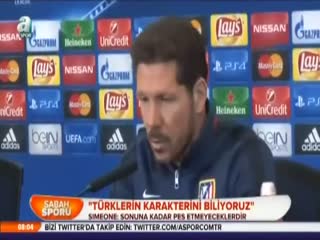 "Türklerin karakterini biliyoruz"