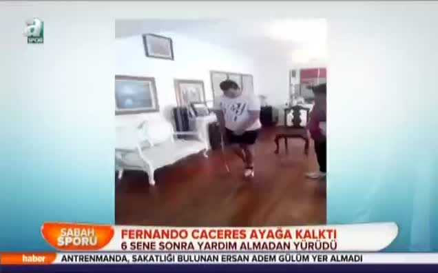 Fernando Caceres ayağa kalktı
