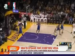 NBA'in efsane ismi kobe'den veda