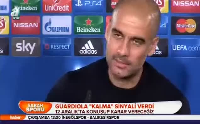 Guardiola "kalma" sinyali verdi