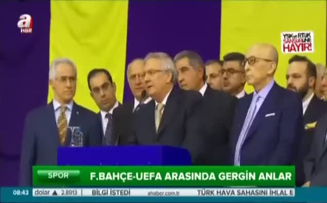 Fenerbahçe - UEFA arasında gergin anlar