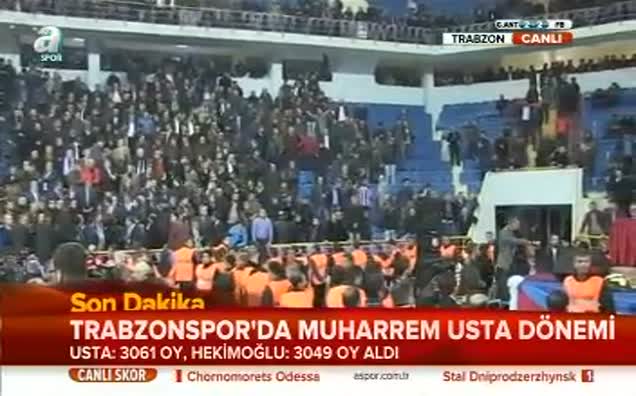 Trabzon'un yeni başkanı Muharrem Usta!