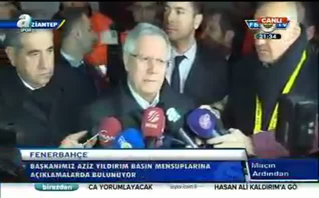 Aziz Yıldırım hakeme yüklendi!