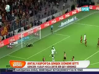 Antalyaspor'da Şimşek dönemi bitti