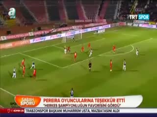 Pereira teşekkür etti