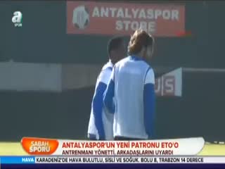 Antalyaspor'un yeni patronu Eto'o