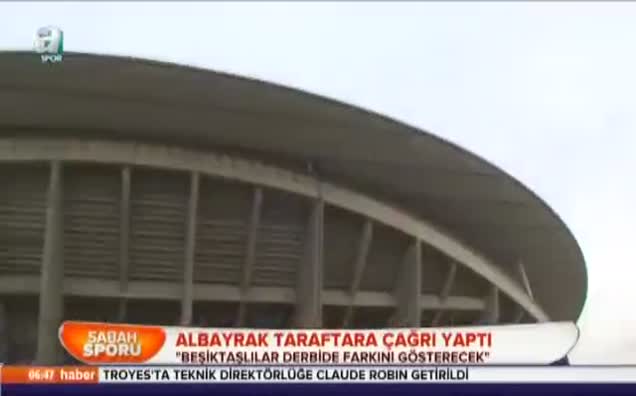 Albayrak taraftara çağrı yaptı