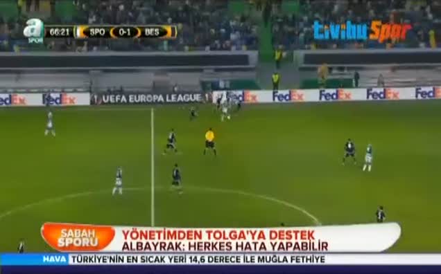 Yönetimden Tolga'ya destek
