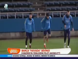 Barça "havada" sevindi