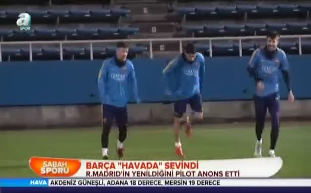 Barça "havada" sevindi