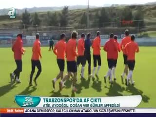 Trabzonspor'da 4 futbolcuya af çıktı!