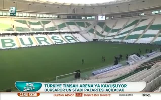 "Timsah Arena" kapılarını açıyor
