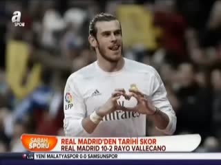 Real Madrid'den tarihi skor