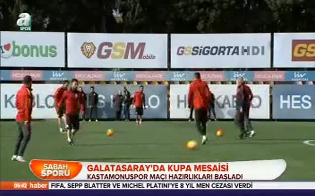 Galatasaray'da kupa mesaisi