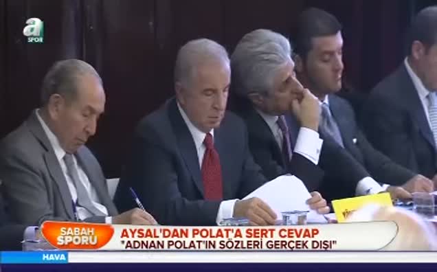 Aysal'dan Polat'a sert cevap