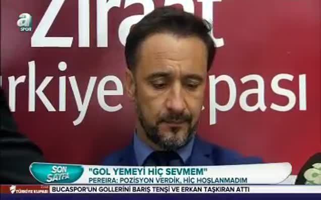 "Gol yemeyi hiç sevmem"