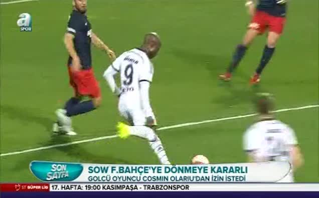 Sow Fenerbahçe'ye dönmek istiyor