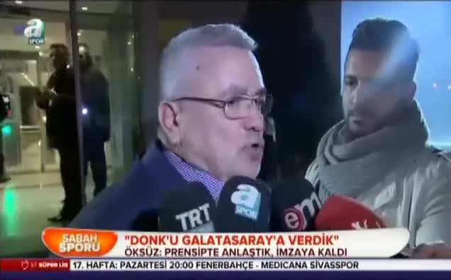 "Donk'u Galatasaray'a verdik"
