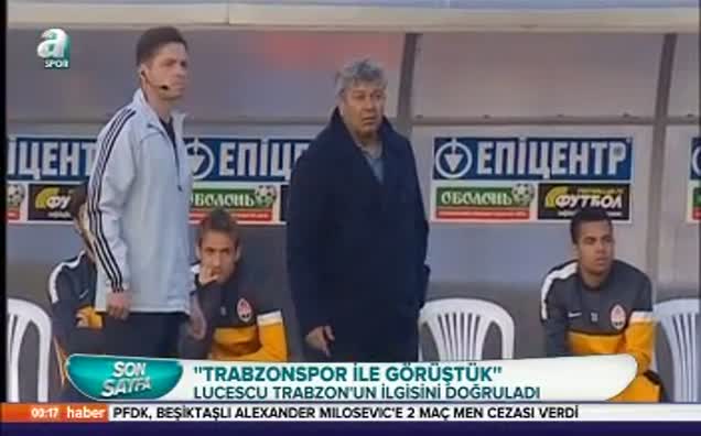 Lucescu'dan Trabzonspor sinyali