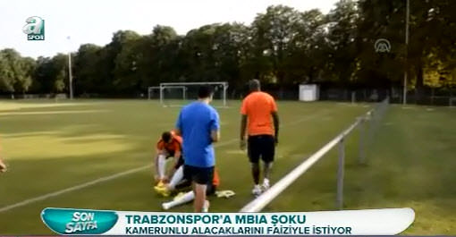 Trabzonspor'a Mbia şoku!