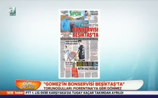"Gomez'in bonservisi Beşiktaş'ta"