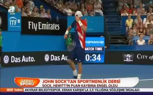 John Sock'tan sportmenlik dersi