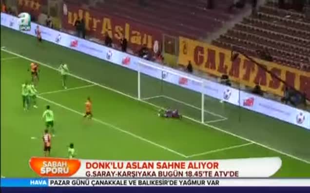 Donk'lu aslan sahne alıyor