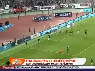 Sarı lacivertliler 19 maçtır yenilmiyor