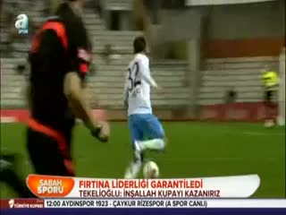 Trabzonspor liderliği garantiledi