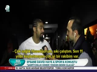 David Haye A Spor’a konuştu: ‘Şampiyonluk kemeri yeniden benim olacak'