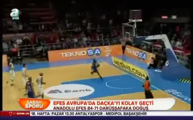 Efes Avrupa'da Daçka'yı kolay geçti
