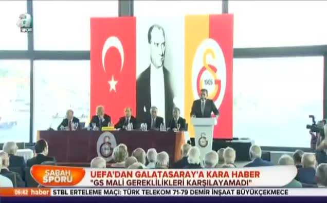 Uefa'dan Galatasaray'a ceza yolda.