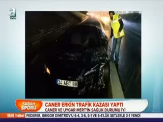 Caner Erkin trafik kazası yaptı