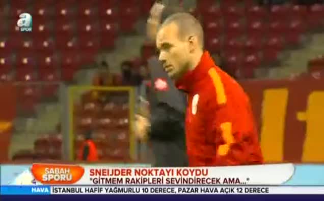 Sneijder:Galatasaray'da mutluyum!