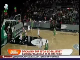 Daçka'nın Top 16'da ilk galibiyeti