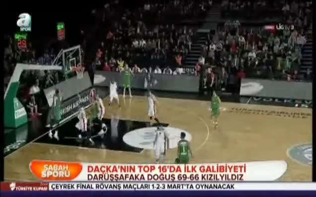 Daçka'nın Top 16'da ilk galibiyeti