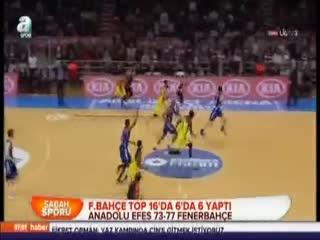 F.Bahçe Top 16'da 6'da 6 yaptı.