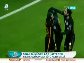 Sinan Gümüş en az 1 ay forma giyemeyecek