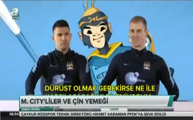 M.City'liler ve Çin yemeği