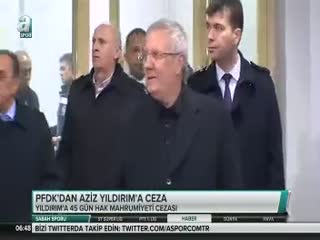 PFDK'dan Yıldırım'a ceza