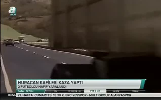 Huracan kafilesi kaza yaptı