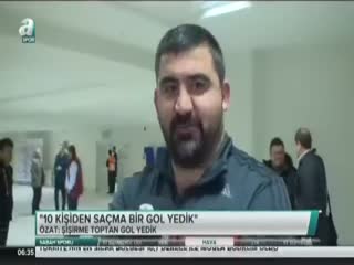 Özat: 10 kişiden saçma bir gol yedik