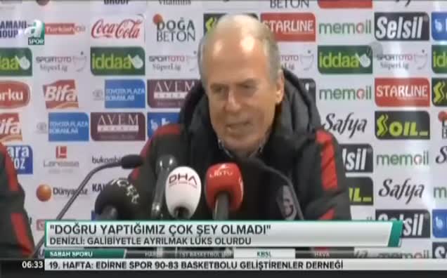 Denizli: Doğru yaptığımız çok şey olmadı