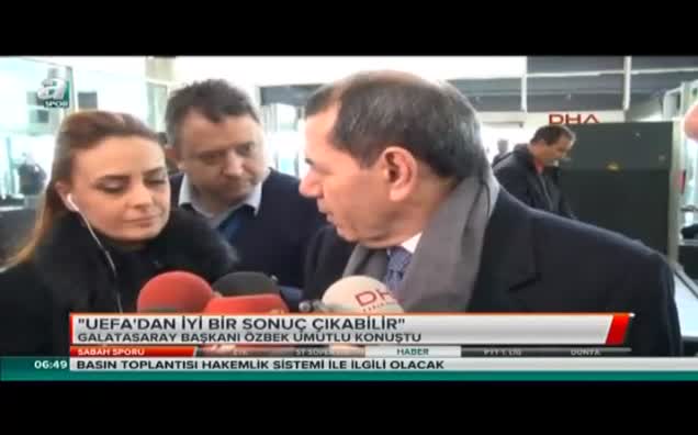 Galatasaray başkanı Özbek İsviçre'ye gitti