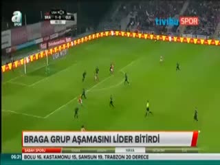Braga grup aşamasını lider bitirdi